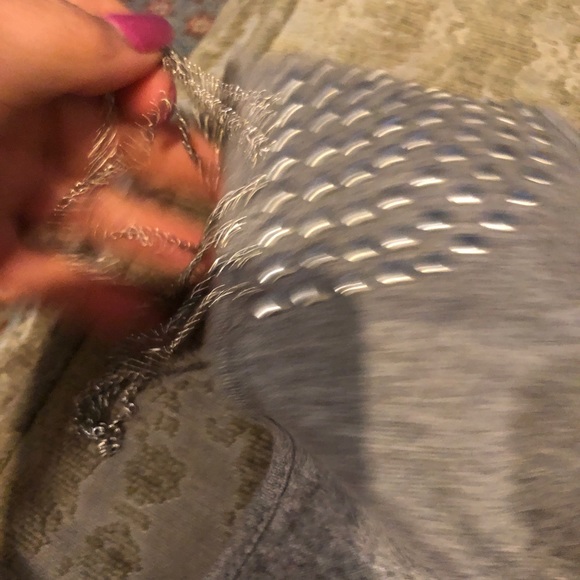 MUSTARD SEED GRAY LONG TOP M - Picture 5 of 7